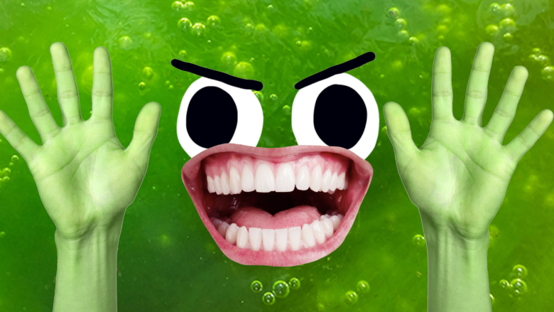 A green slime character