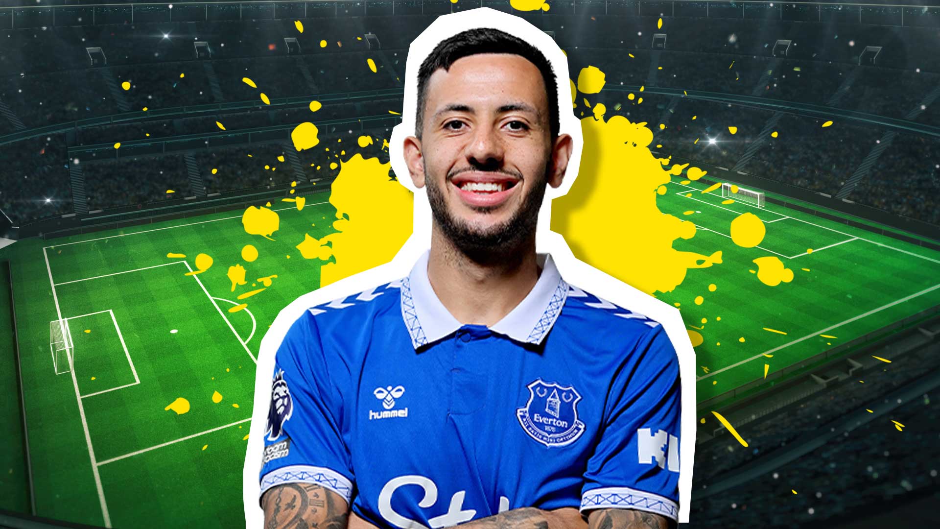 An Everton player