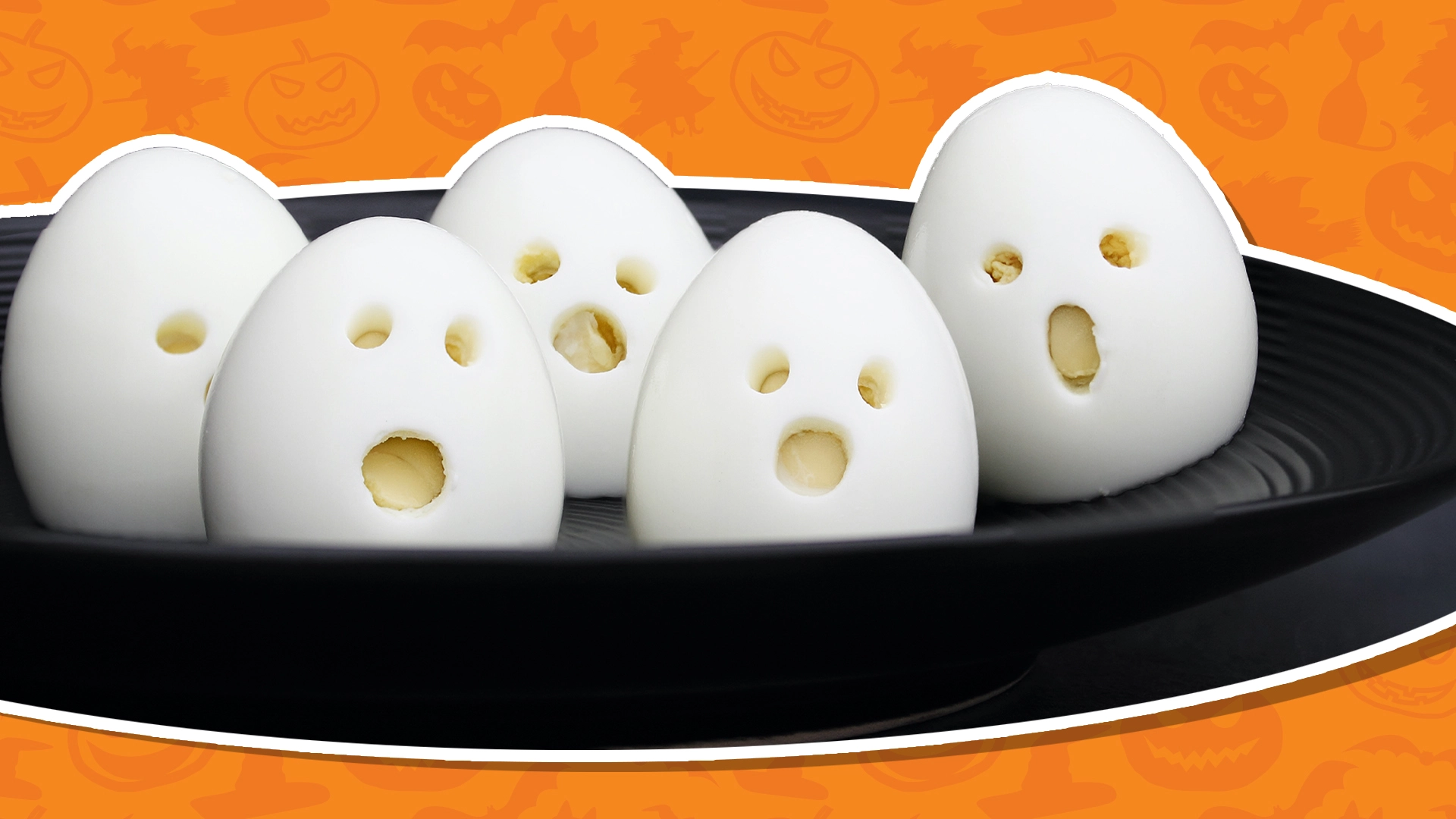 Scary Halloween eggs