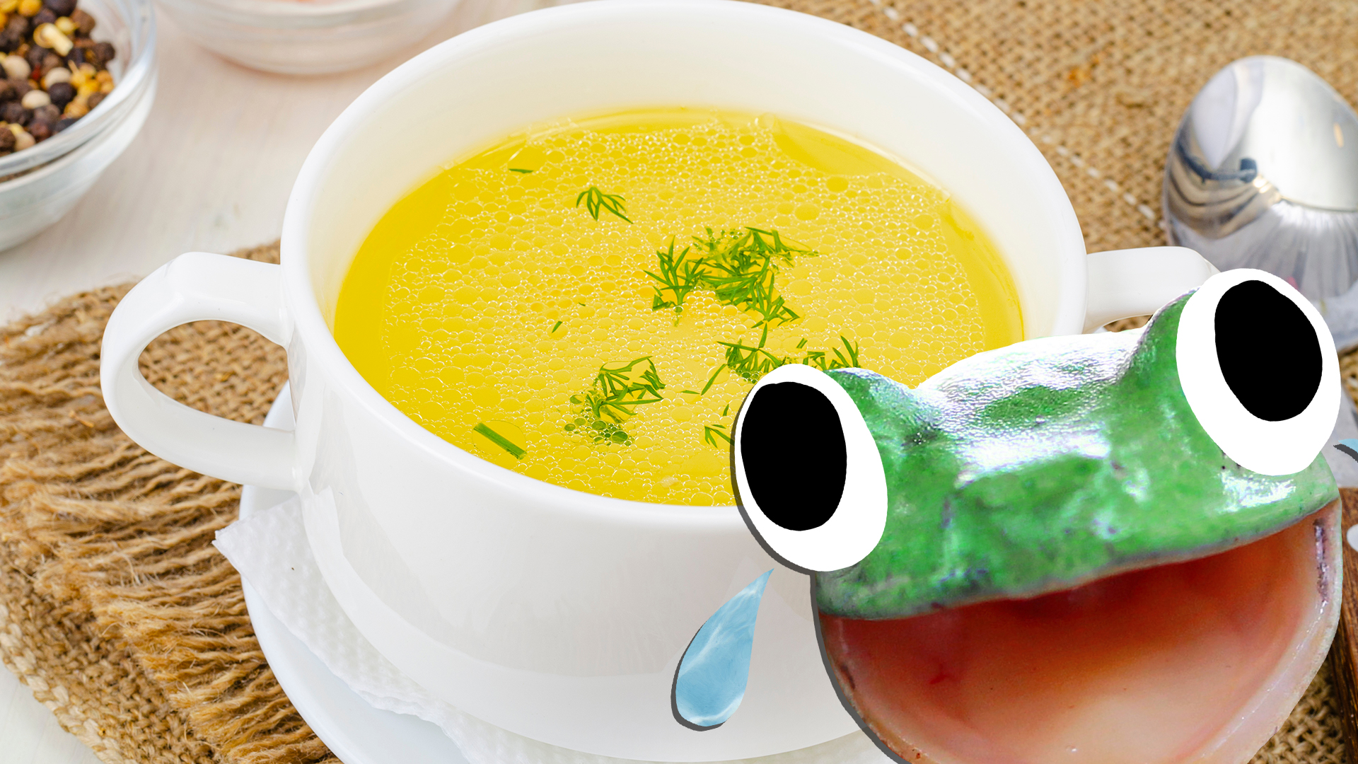 A tasty bowl of soup