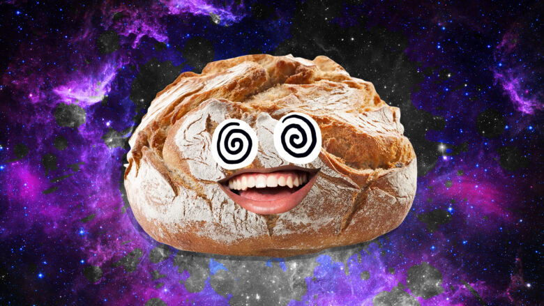 Loaf of bread in space