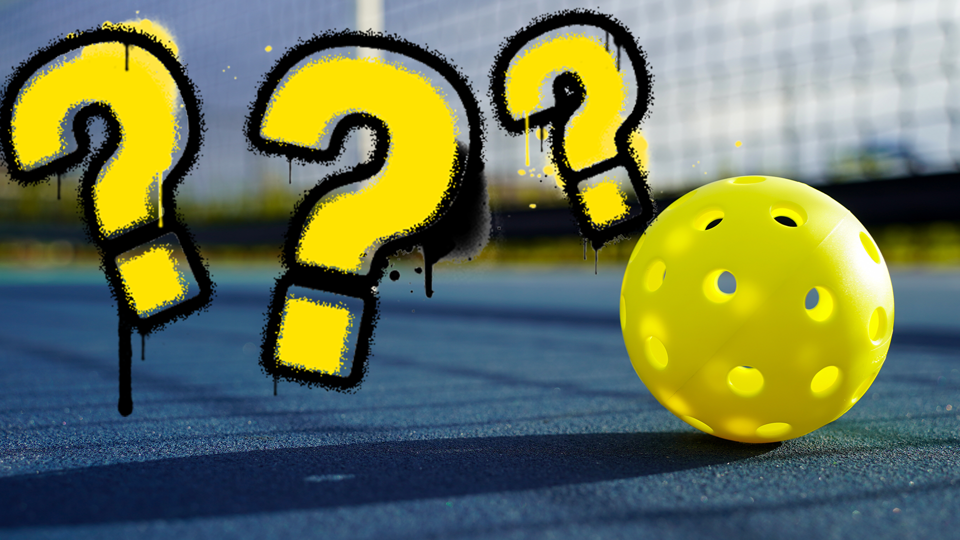 Pickleball and question marks