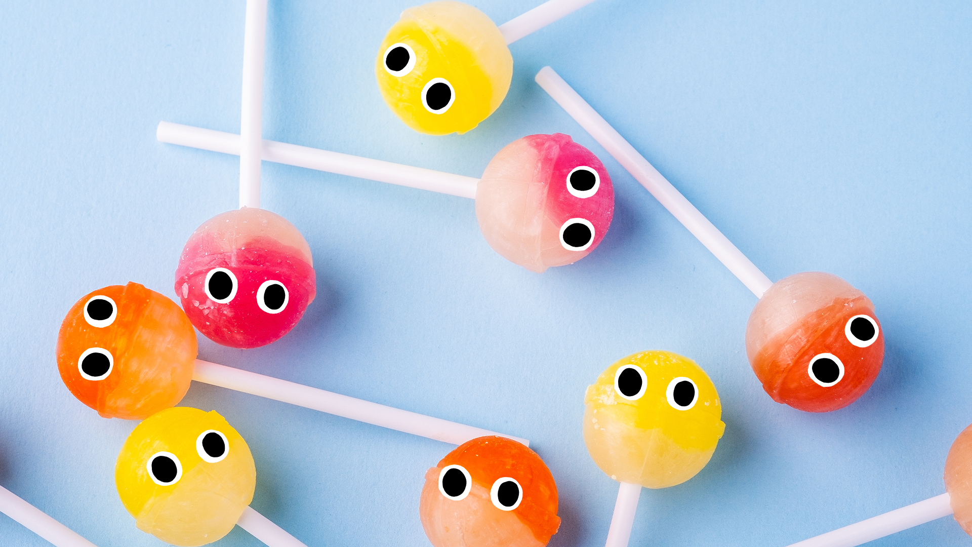Lollipops with eyes
