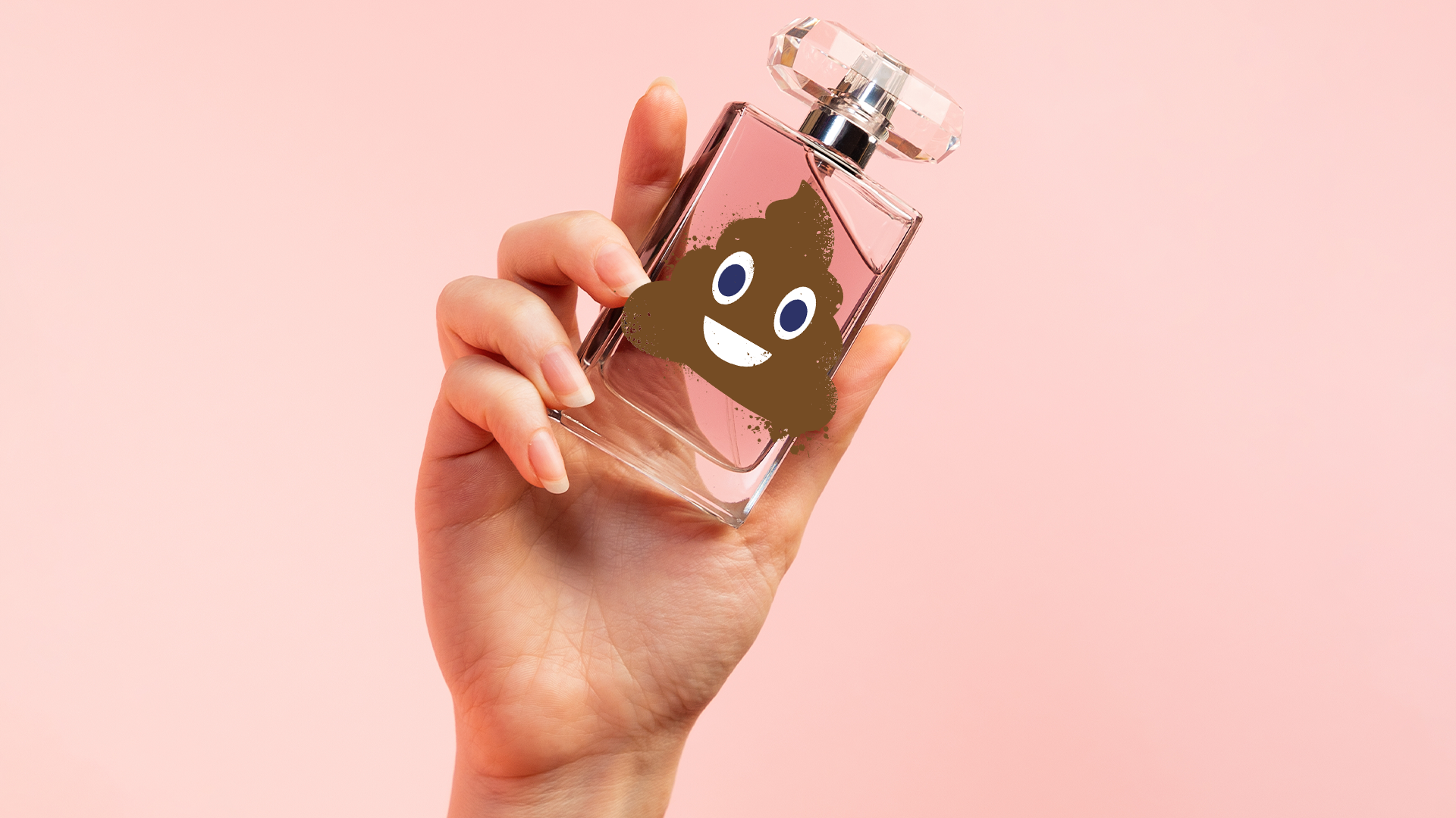 Perfume with a poop emoji