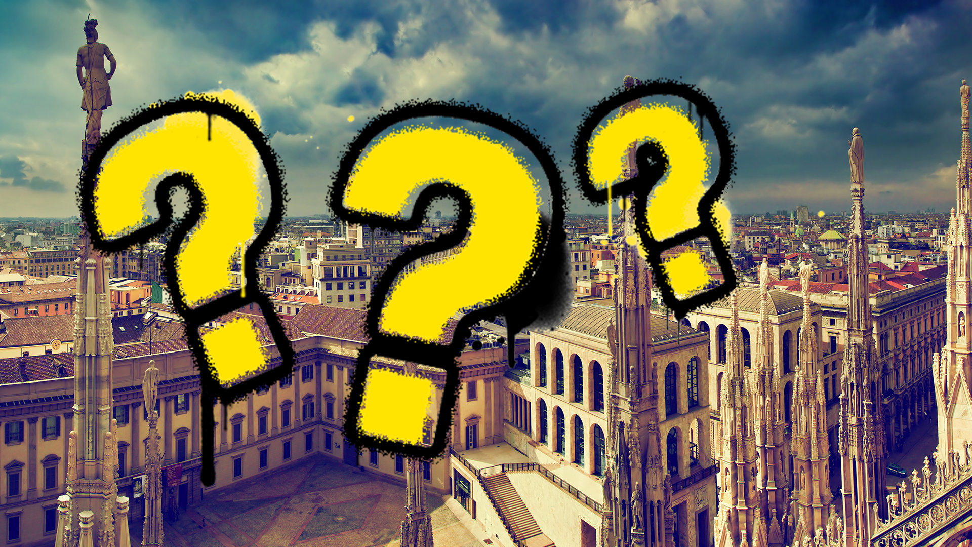 Italian city and question marks