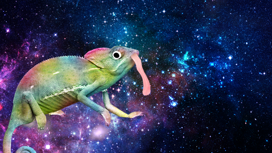 Chameleon in space