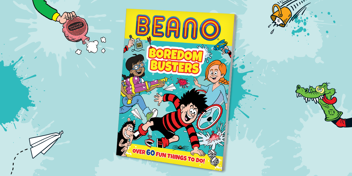 The cover of the Beano Boredom Busters book