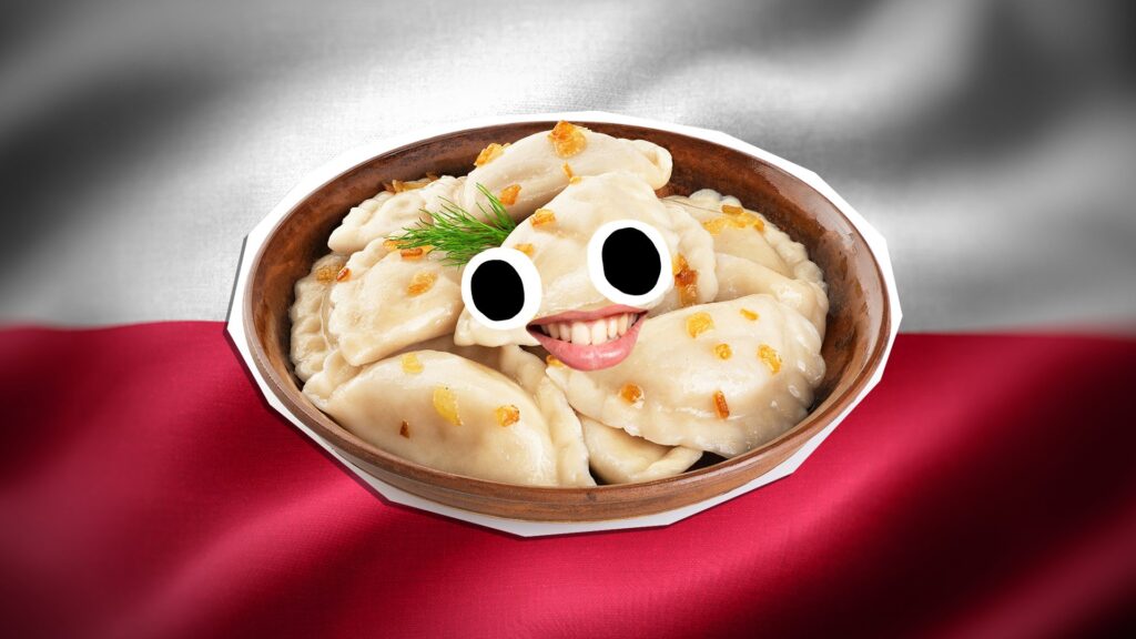 Polish pierogi dumplings