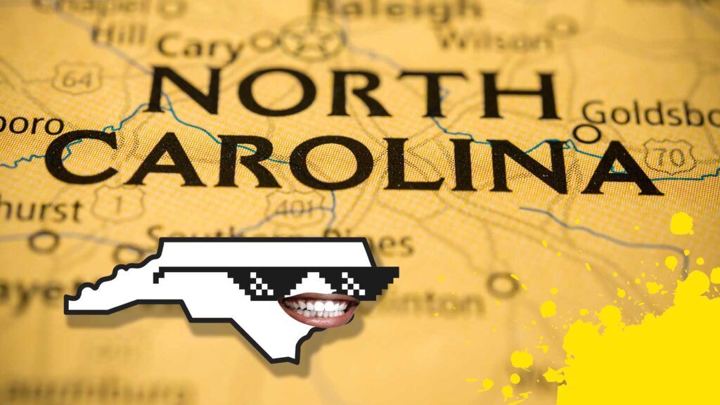 A map of North Carolina