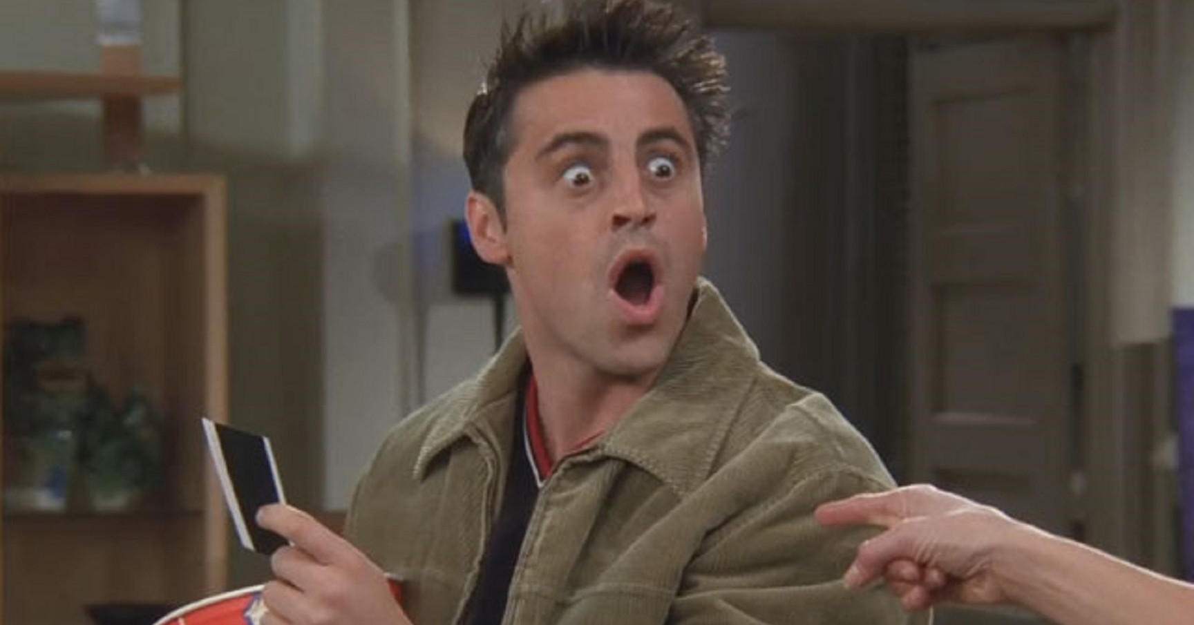 Joey from Friends looking surprised