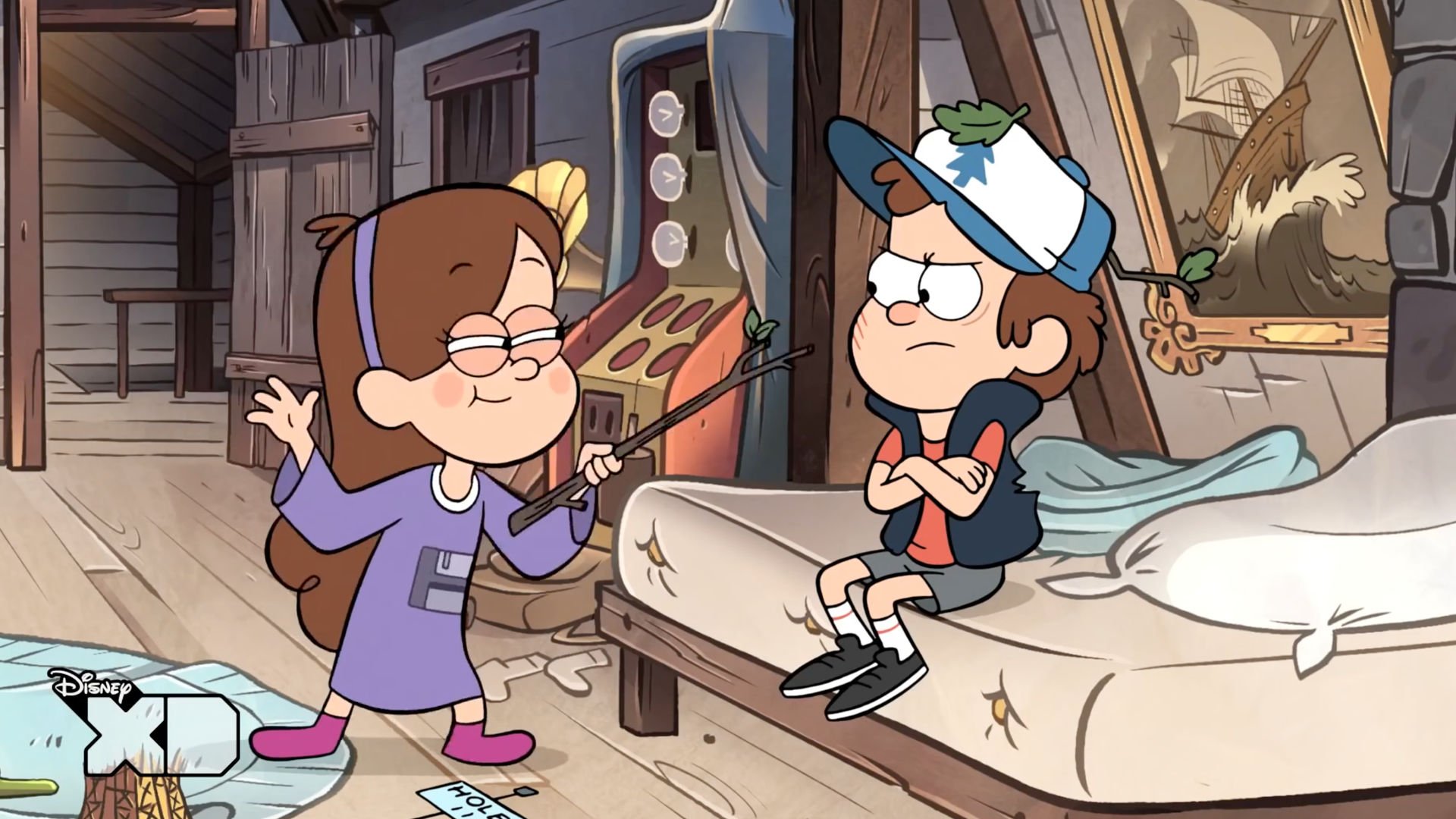 A scene from Gravity Falls