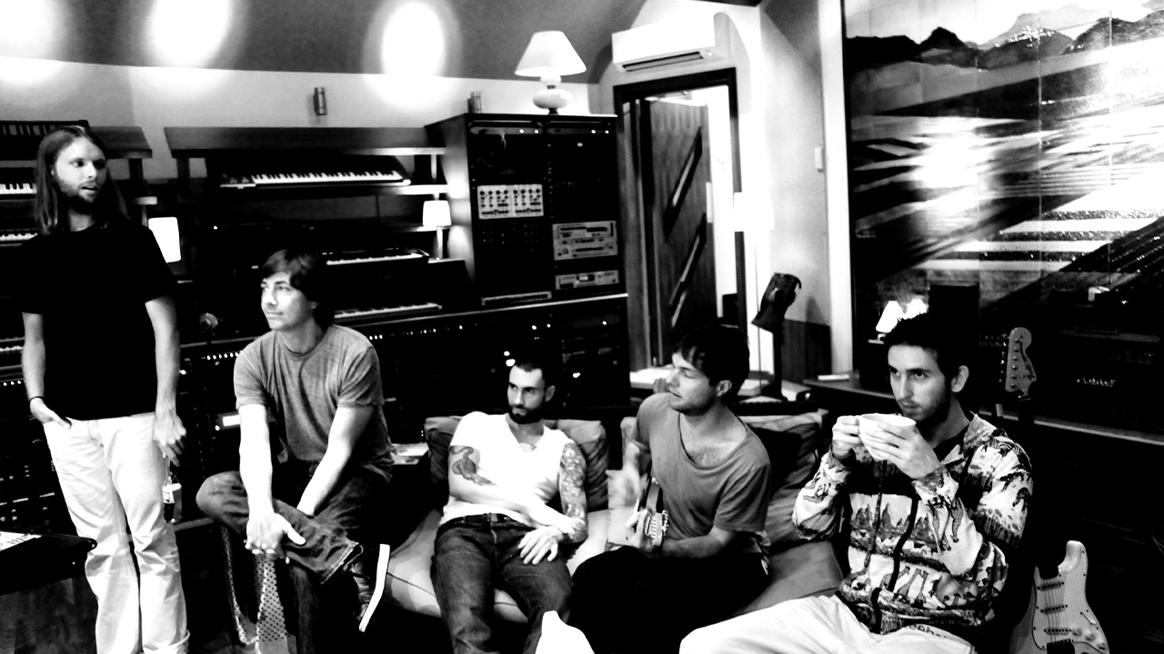 Maroon 5 in the studio