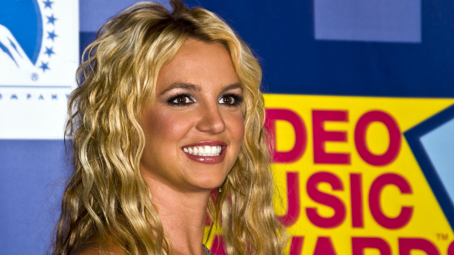 Britney Spears in the press room at the 2008 MTV Video Music Awards 