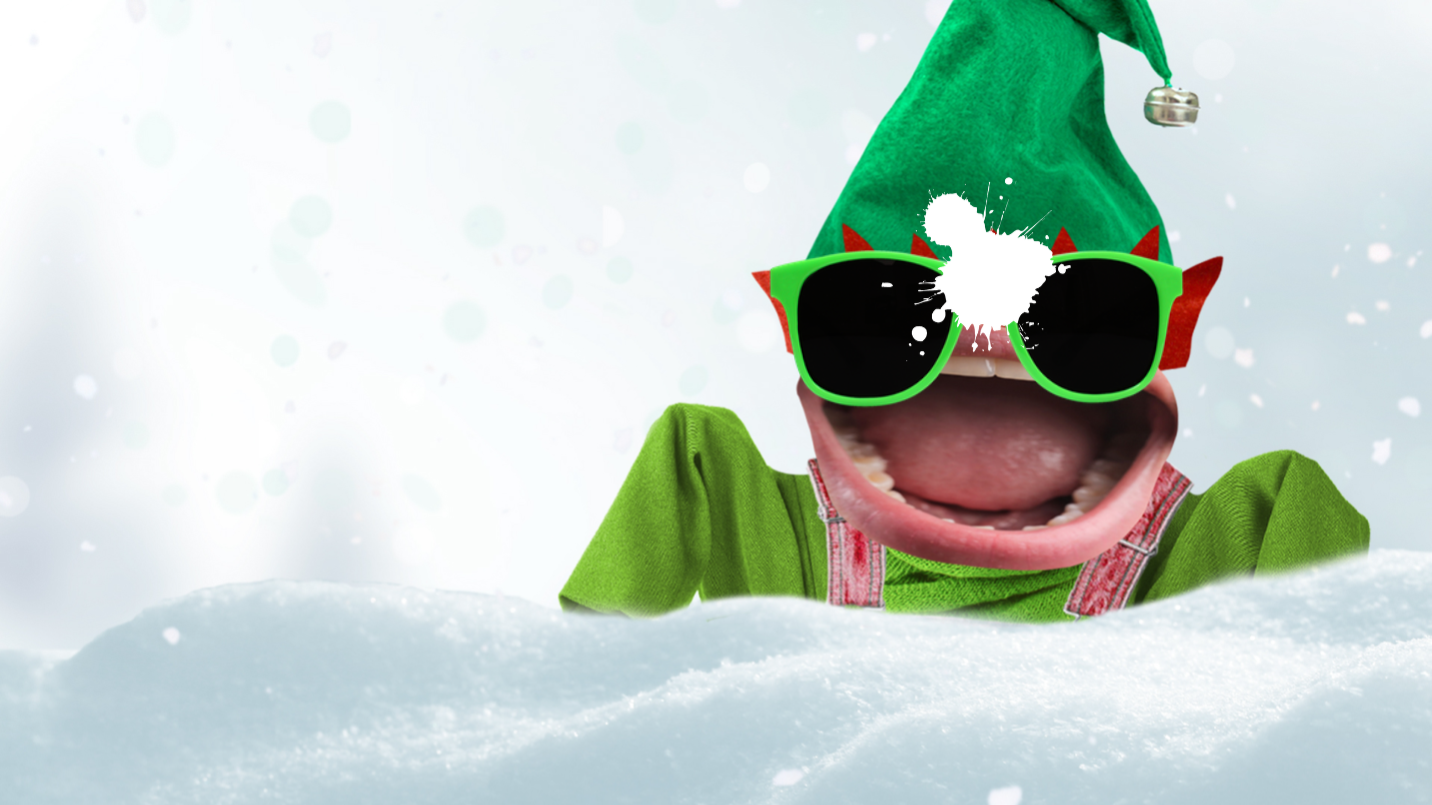Elf in the snow
