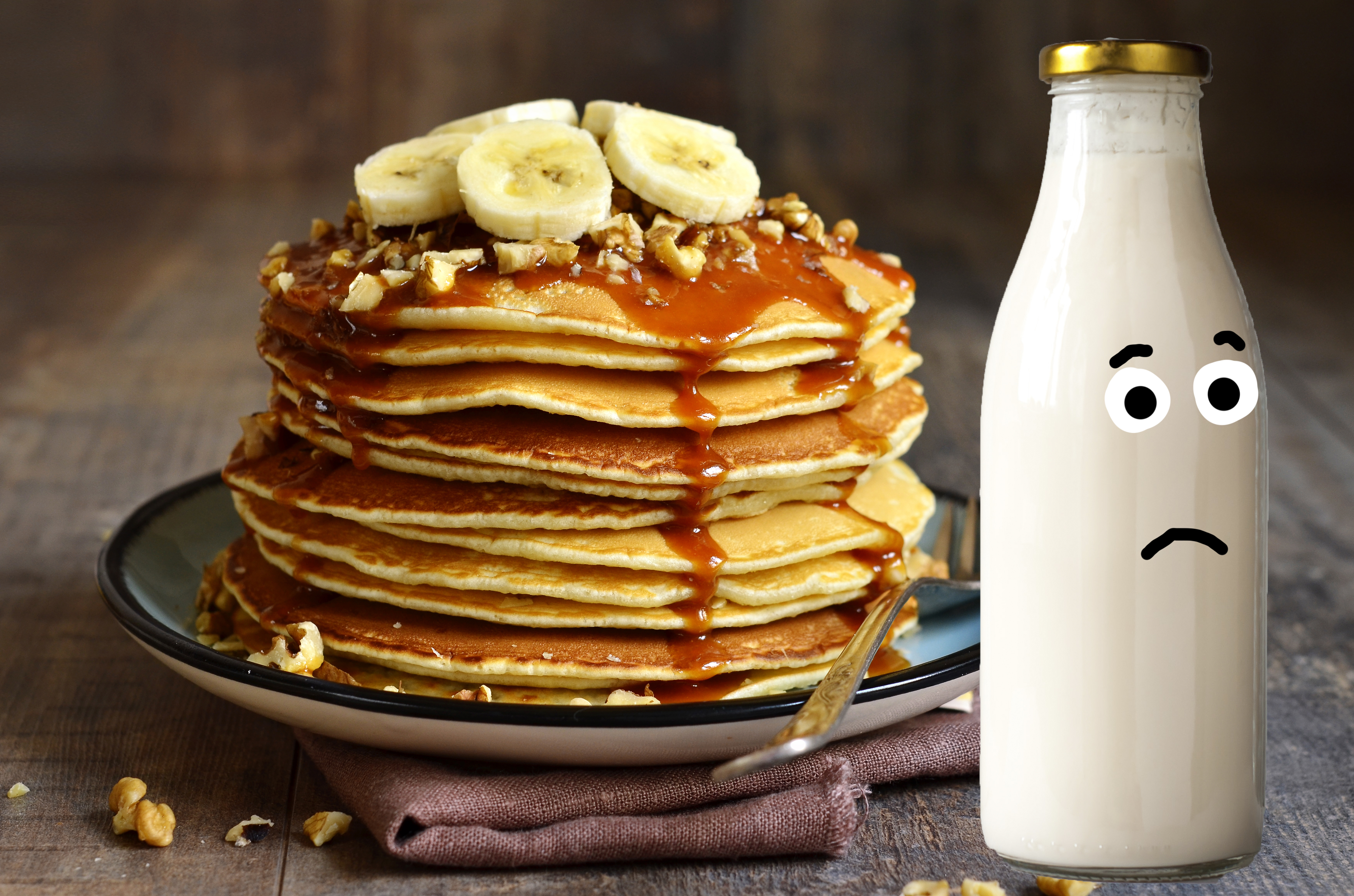 Pumpkin Pancakes with Mushroom Sauce