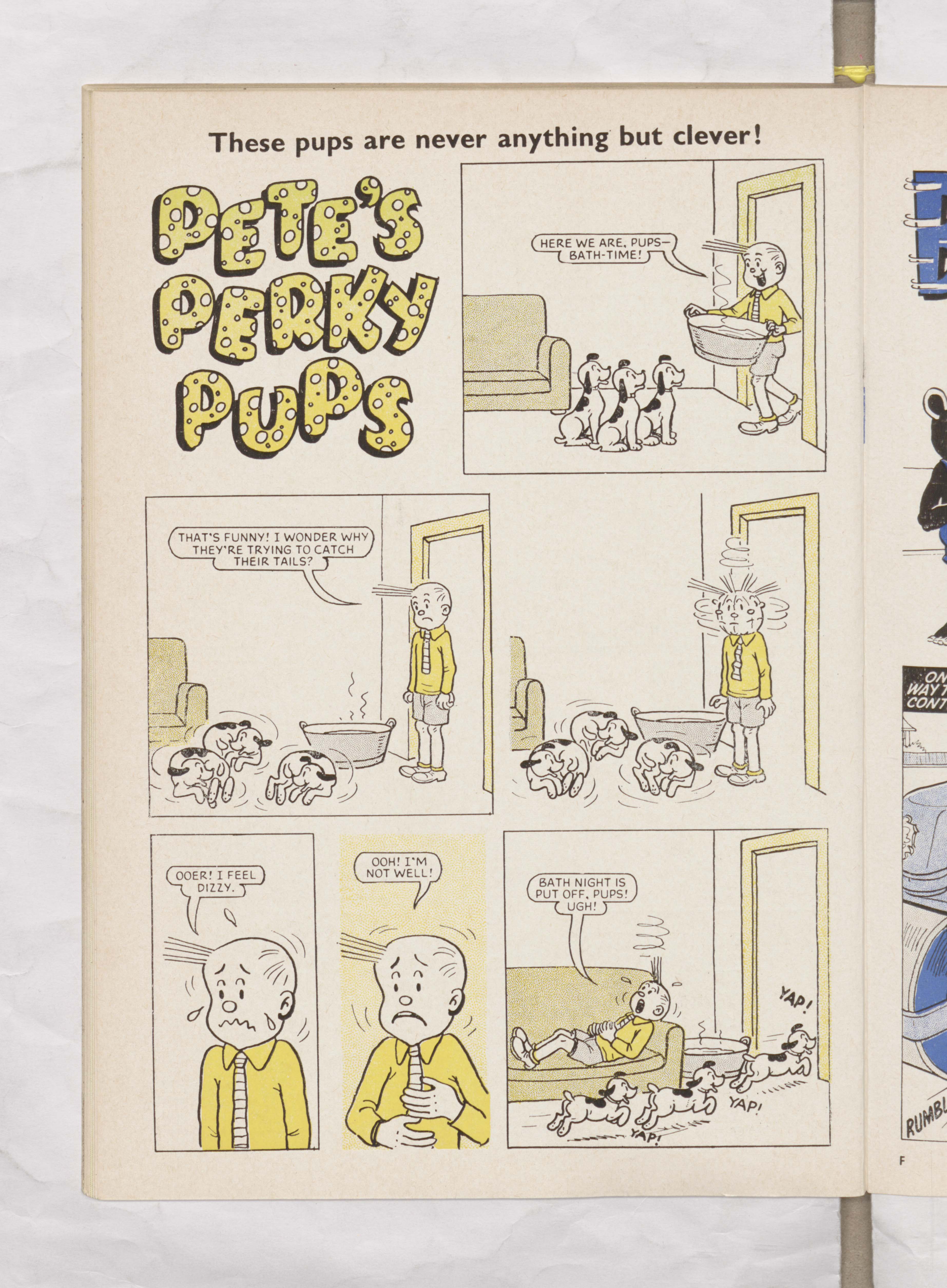 Pete's Perky Pups - Beano Book 1967 Annual
