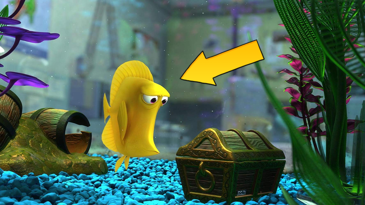 I stumbled upon these references for background fish that featured in  Finding Nemo, as someone who likes thinking about speculative fish this is  really cool. Most of these fish are unfortunately just