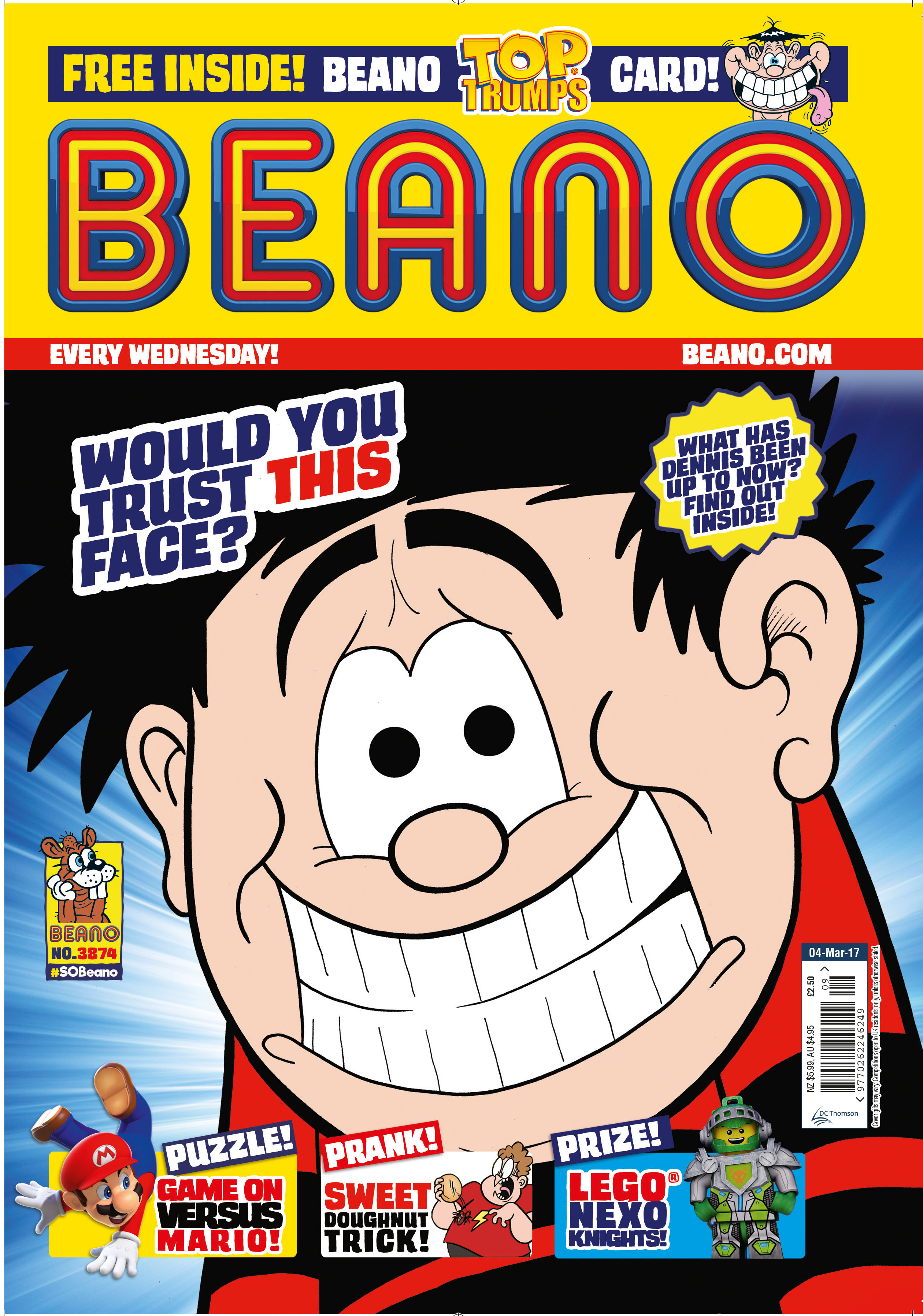 Inside Beano No. 3874 - The One Where Dennis Says Sorry! 