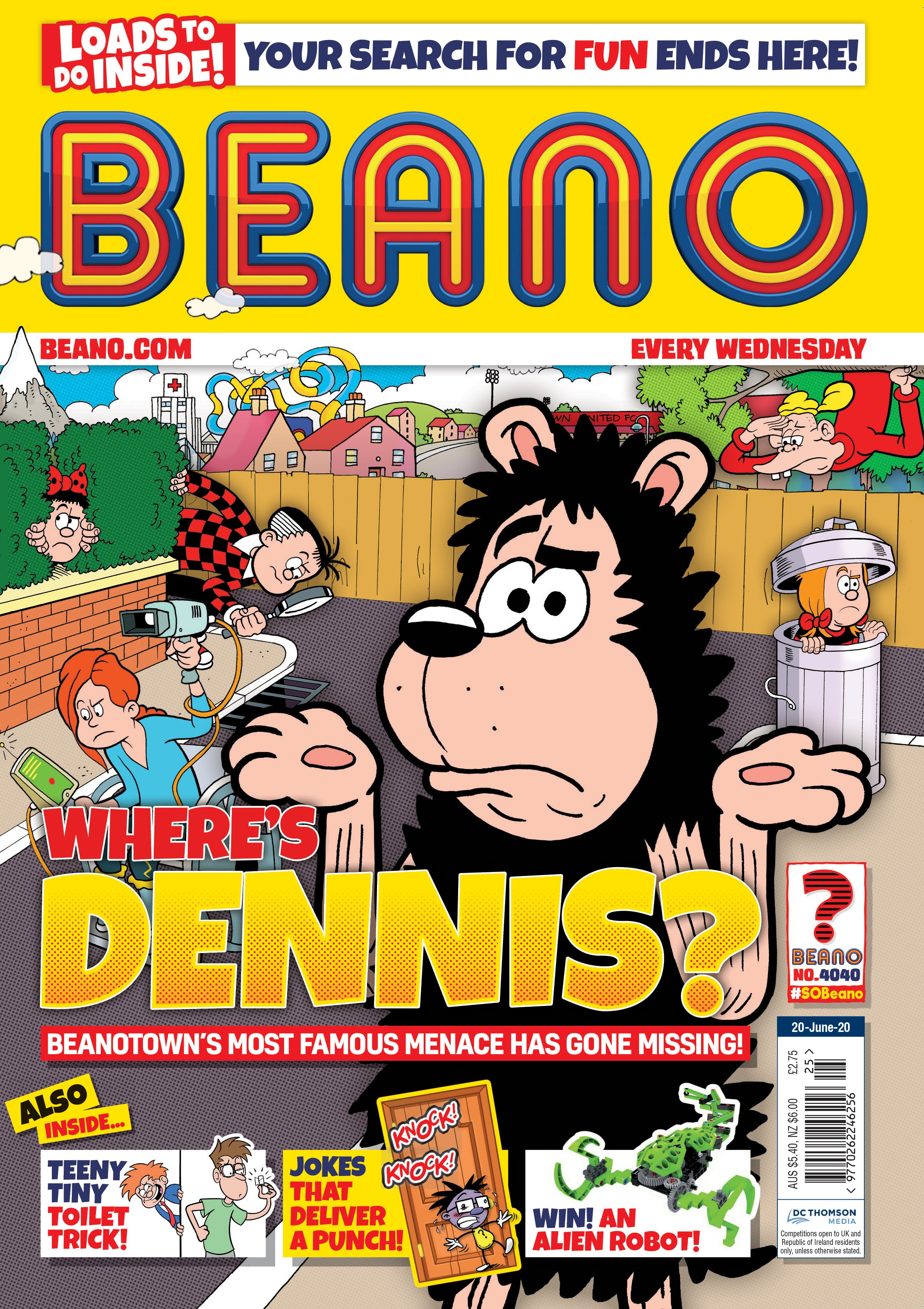 Inside Beano no. 4040 - Where's Dennis?! | Inside This Weeks Beano ...