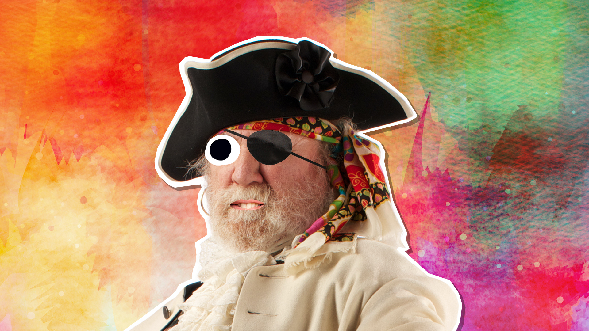 An old pirate with a beard